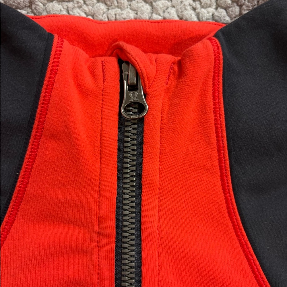 lululemon athletica Red and Charcoal Women's Top - Picture 3 of 5